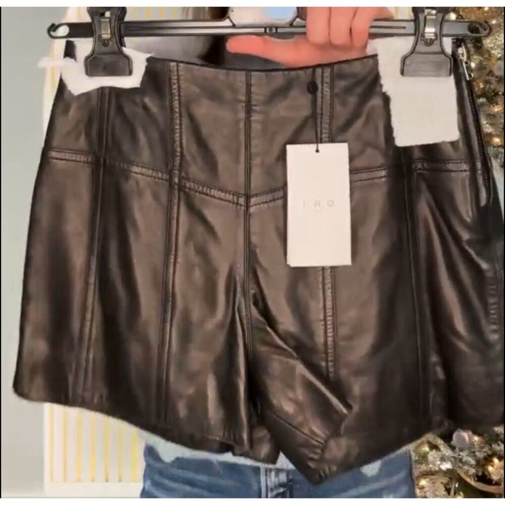 Leather Shorts Euro 32 / 0 NWT - Picture 5 of 5